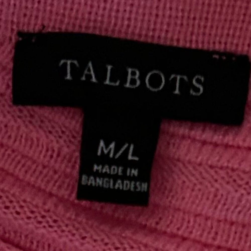 Talbots Poncho--Pink, M/L - Picture 2 of 2